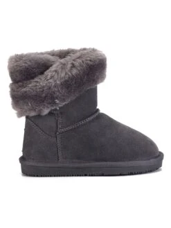 Leren Winterboots "Britany" Grijs -Gstar Kleding Winkel gooce leren winterboots britany grijs 1