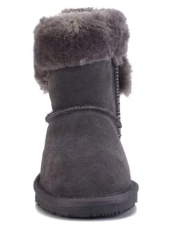 Leren Winterboots "Britany" Grijs -Gstar Kleding Winkel gooce leren winterboots britany grijs 2