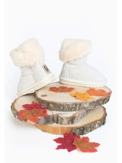 Leren Winterboots "Britany" Wit