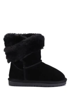 Leren Winterboots "Britany" Zwart -Gstar Kleding Winkel gooce leren winterboots britany zwart 1