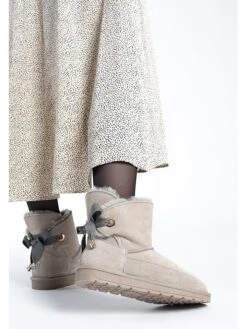 Leren Winterboots "Carly" Lichtgrijs -Gstar Kleding Winkel gooce leren winterboots carly lichtgrijs 10