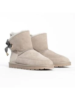 Leren Winterboots "Carly" Lichtgrijs -Gstar Kleding Winkel gooce leren winterboots carly lichtgrijs 12