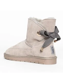Leren Winterboots "Carly" Lichtgrijs -Gstar Kleding Winkel gooce leren winterboots carly lichtgrijs 16