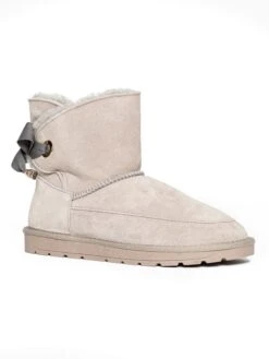 Leren Winterboots "Carly" Lichtgrijs -Gstar Kleding Winkel gooce leren winterboots carly lichtgrijs 2