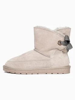 Leren Winterboots "Carly" Lichtgrijs -Gstar Kleding Winkel gooce leren winterboots carly lichtgrijs 3