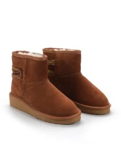 Leren Winterboots "Eppie" Lichtbruin -Gstar Kleding Winkel gooce leren winterboots eppie lichtbruin 3