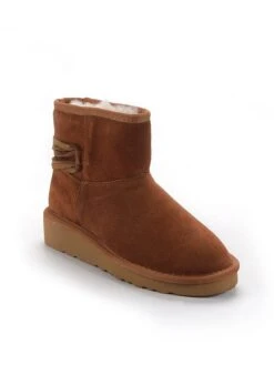 Leren Winterboots "Eppie" Lichtbruin -Gstar Kleding Winkel gooce leren winterboots eppie lichtbruin 4