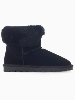 Leren Winterboots "Githa" Zwart -Gstar Kleding Winkel gooce leren winterboots githa zwart 2
