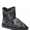 Leren Winterboots "Petula" Zwart/zilverkleurig -Gstar Kleding Winkel gooce leren winterboots petula zwart zilverkleurig