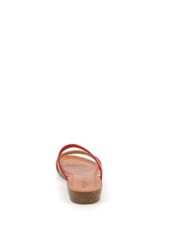 Leren Slippers Rood/beige -Gstar Kleding Winkel grunland leren slippers rood beige 5