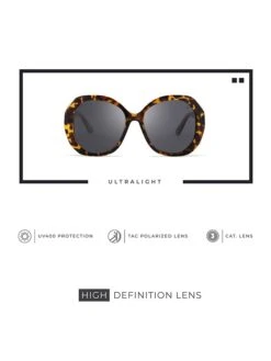 Dameszonnebril "Lombard" Bruin/zwart -Gstar Kleding Winkel hanukeii dameszonnebril lombard bruin zwart 3