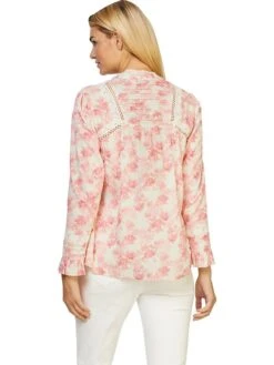 Heine Blouse Lichtroze/crème -Gstar Kleding Winkel heine blouse lichtroze creme 2