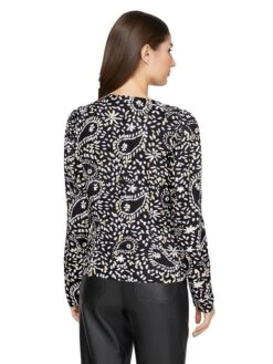 Heine Blouse Zwart/wit/geel -Gstar Kleding Winkel heine blouse zwart wit geel 2