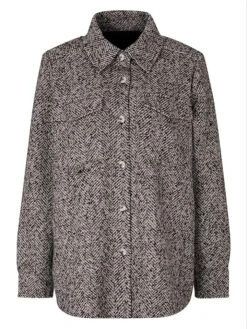 Heine Blousejas Zwart/wit -Gstar Kleding Winkel heine blousejas zwart wit 3