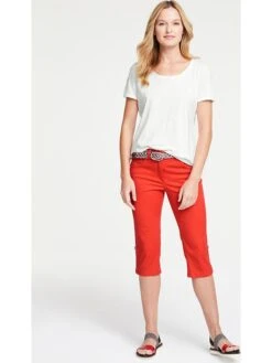 Heine Capri-spijkerbroek - Skinny Fit - Koraalrood -Gstar Kleding Winkel heine capri spijkerbroek skinny fit koraalrood 2
