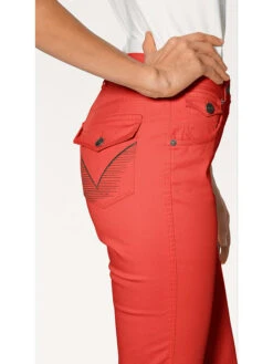 Heine Capri-spijkerbroek - Skinny Fit - Koraalrood -Gstar Kleding Winkel heine capri spijkerbroek skinny fit koraalrood 4