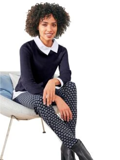 Heine Chinobroek Donkerblauw/zwart -Gstar Kleding Winkel heine chinobroek donkerblauw zwart 3