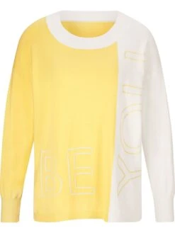 Heine Trui Geel/crème