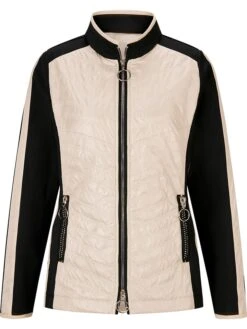 Heine Tussenjas Zwart/zandkleurig