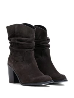 Leren Enkellaarzen Donkergrijs -Gstar Kleding Winkel helene rouge leren enkellaarzen donkergrijs 1