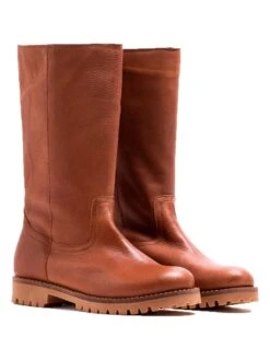 Leren Laarzen Cognackleurig -Gstar Kleding Winkel helene rouge leren laarzen cognackleurig 1