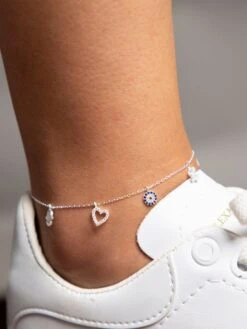 Zilveren Enkelketting Met Sierelement -Gstar Kleding Winkel heliophilia zilveren enkelketting met sierelement 1