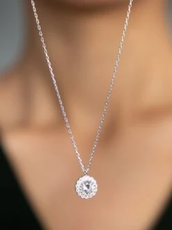 Zilveren Ketting Met Hanger - (L)43 Cm -Gstar Kleding Winkel heliophilia zilveren ketting met hanger l 43 cm 1