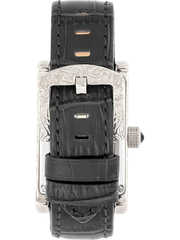 Kwartshorloge "Jefferson" Zwart/zilverkleurig 4 Kwartshorloge "Jefferson" Zwart/zilverkleurig - Afbeelding 2