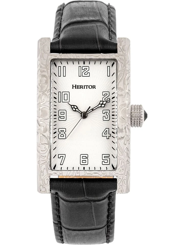 Kwartshorloge "Jefferson" Zwart/zilverkleurig 3 Kwartshorloge "Jefferson" Zwart/zilverkleurig