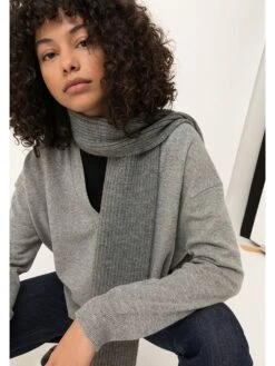 Wollen Sjaal Grijs - (L)190 X (B)26 Cm -Gstar Kleding Winkel hessnatur wollen sjaal grijs l 190 x b 26 cm 1