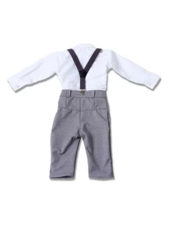 4-delige Doopoutfit "Jacob" Wit/donkergrijs 7 4-delige Doopoutfit "Jacob" Wit/donkergrijs -Gstar Kleding Winkel hobea 4 delige doopoutfit jacob wit donkergrijs 2