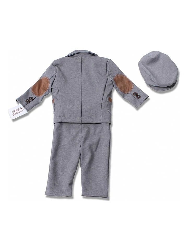 5-delige Doopoutfit "Paul" Wit/grijs 4 5-delige Doopoutfit "Paul" Wit/grijs - Afbeelding 2