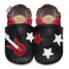 Leren Kruipschoenen "Gitaar" Zwart/rood -Gstar Kleding Winkel hobea leren kruipschoenen gitaar zwart rood