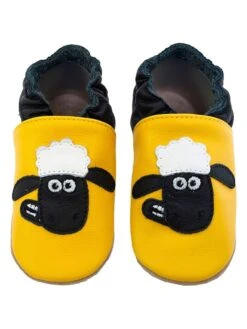 Leren Kruipschoenen "Shaun" Geel