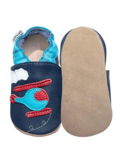 Leren Kruipschoentjes "Heli" Donkerblauw/lichtblauw -Gstar Kleding Winkel hobea leren kruipschoentjes heli donkerblauw lichtblauw 1