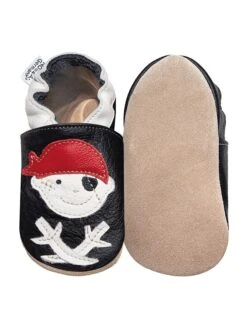 Leren Kruipschoentjes "Jack" Zwart/wit -Gstar Kleding Winkel hobea leren kruipschoentjes jack zwart wit 1