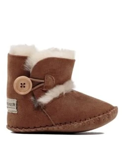 Babyschoenen Met Lamsvacht "Booty" Bruin