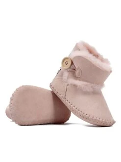 Babyschoenen Met Lamsvacht "Booty" Lichtroze -Gstar Kleding Winkel hofbrucker babyschoenen met lamsvacht booty lichtroze 3