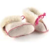 Babyschoenen Met Lamsvacht "Schnürli" Wit/lichtroze -Gstar Kleding Winkel hofbrucker babyschoenen met lamsvacht schnurli wit lichtroze