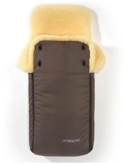 Voetenzak Met Lamsvacht "Luxus" Bruin - (L)95 X (B)34 Cm