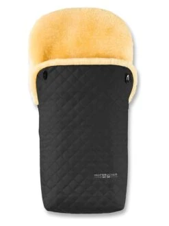 Voetenzak Met Lamsvacht "Putzi Limited Edition" Zwart - (L)90 X (B)34 Cm