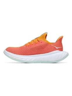 Hoka One One Hardloopschoenen "Carbon X3" Mosterdgeel/koraalrood -Gstar Kleding Winkel hoka one one hardloopschoenen carbon x3 mosterdgeel koraalrood 1