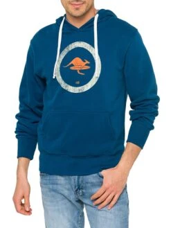 Hoodie "Kailua" Blauw -Gstar Kleding Winkel hot buttered hoodie kailua blauw 1