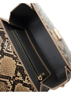 Leren Schoudertas "Beatrice" Bruin/zwart - (B)18 X (H)13 X (D)8 Cm -Gstar Kleding Winkel house of florence leren schoudertas beatrice bruin zwart b 18 x h 13 x d 8 cm 8