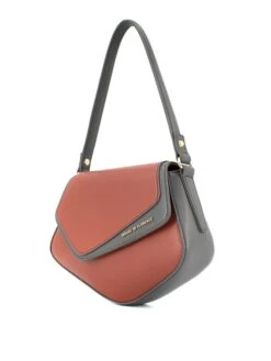 Leren Schoudertas "Chiara" Bruin/grijs - (B)25,5 X (H)20 X (D)6,5 Cm -Gstar Kleding Winkel house of florence leren schoudertas chiara bruin grijs b 25 5 x h 20 x d 6 5 cm 1