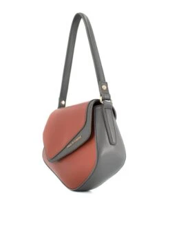 Leren Schoudertas "Chiara" Bruin/grijs - (B)25,5 X (H)20 X (D)6,5 Cm -Gstar Kleding Winkel house of florence leren schoudertas chiara bruin grijs b 25 5 x h 20 x d 6 5 cm 2