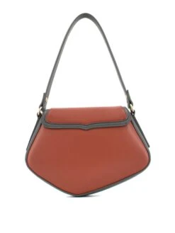 Leren Schoudertas "Chiara" Bruin/grijs - (B)25,5 X (H)20 X (D)6,5 Cm -Gstar Kleding Winkel house of florence leren schoudertas chiara bruin grijs b 25 5 x h 20 x d 6 5 cm 3