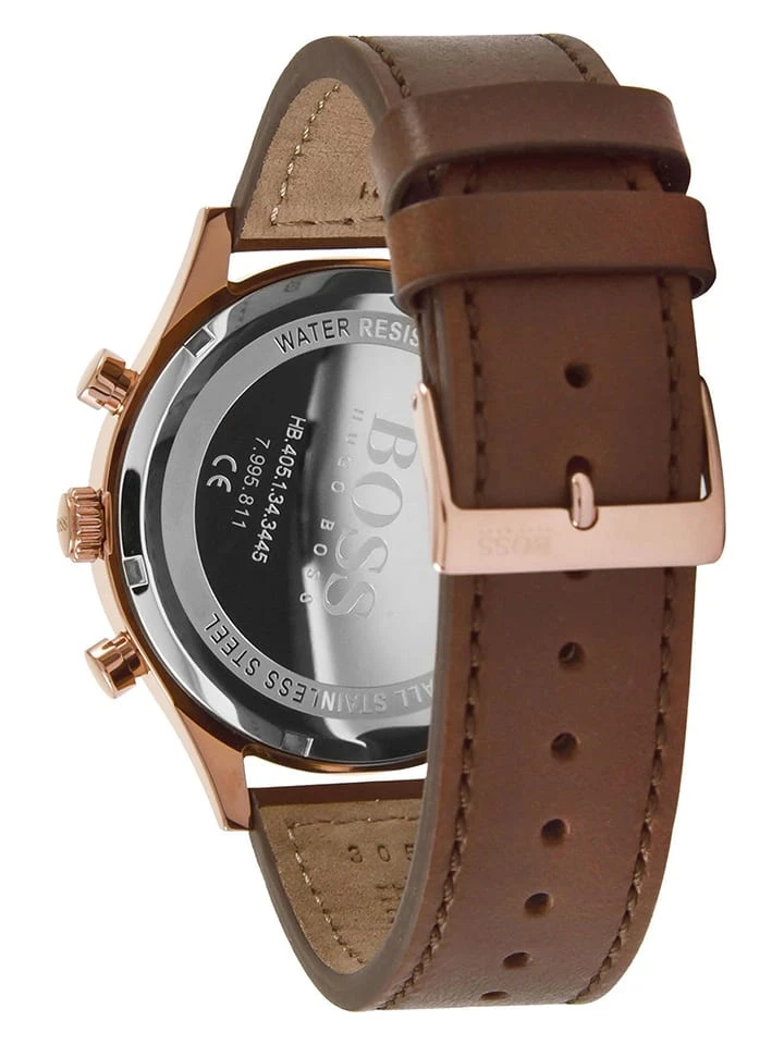 Hugo Boss Chronograaf "Metronome" Bruin/roségoudkleurig/zwart 5 Hugo Boss Chronograaf "Metronome" Bruin/roségoudkleurig/zwart - Afbeelding 3