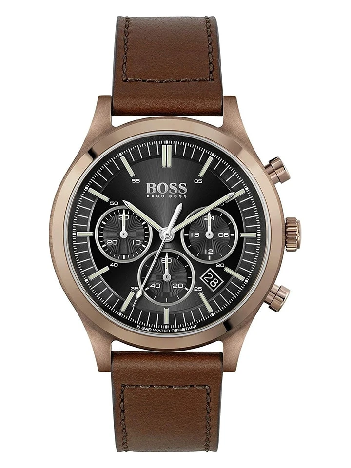 Hugo Boss Chronograaf "Metronome" Bruin/roségoudkleurig/zwart 3 Hugo Boss Chronograaf "Metronome" Bruin/roségoudkleurig/zwart