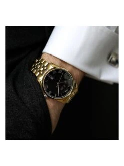 Hugo Boss Kwartshorloge "Master" Goudkleurig/zwart -Gstar Kleding Winkel hugo boss kwartshorloge master goudkleurig zwart 4